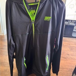 Superdry Sport Jacket with Black and Neon Accents